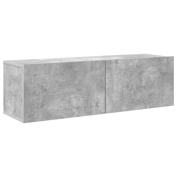 Set dulapuri TV, 7 piese, gri beton, lemn prelucrat - WALTI WALTI