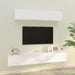 Set dulap TV, 4 piese, alb, lemn prelucrat - WALTI WALTI