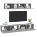 Set dulapuri TV, 4 piese, gri sonoma, lemn prelucrat - WALTI WALTI