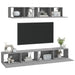 Set dulapuri TV, 4 piese, gri sonoma, lemn prelucrat - WALTI WALTI