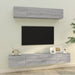 Set dulapuri TV, 4 piese, gri sonoma, lemn prelucrat - WALTI WALTI