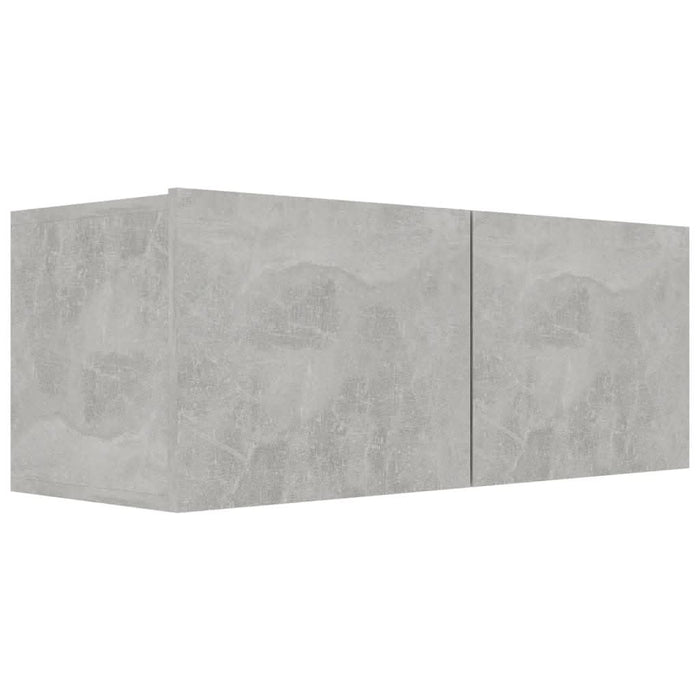Set dulapuri TV, 7 piese, gri beton, lemn prelucrat - WALTI WALTI