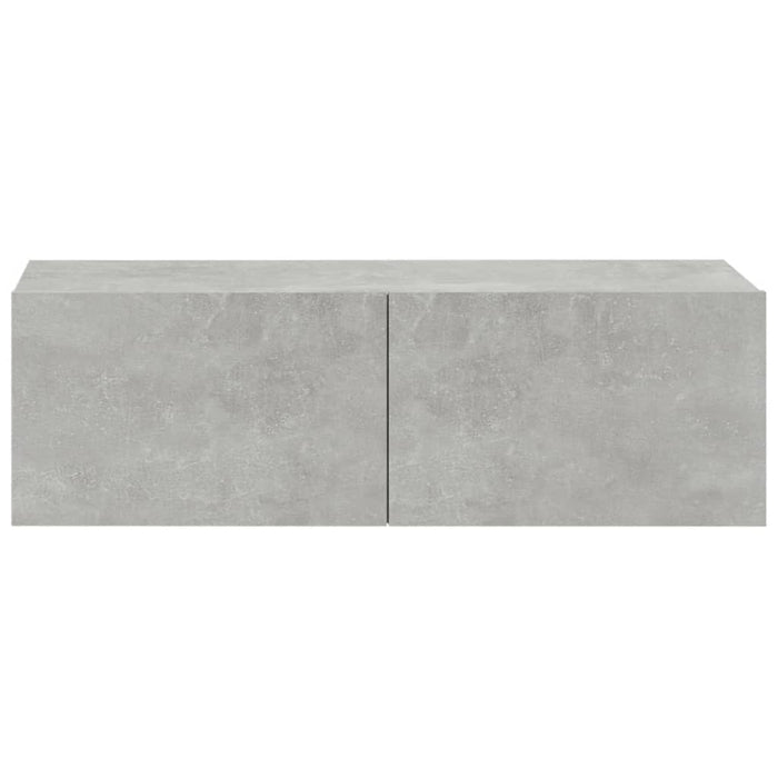 Set dulap TV, 6 piese, gri beton, lemn prelucrat WALTI