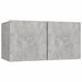 Set dulap TV, 6 piese, gri beton, lemn prelucrat - WALTI WALTI