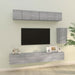 Set dulapuri TV, 6 piese, gri sonoma, lemn prelucrat - WALTI WALTI