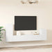 Set dulap TV, 4 piese, alb, lemn prelucrat - WALTI WALTI