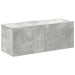 Set dulap TV, 4 piese, gri beton, lemn prelucrat - WALTI WALTI