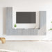 Set dulapuri TV, 4 piese, gri sonoma, lemn prelucrat - WALTI WALTI