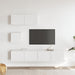 Set dulap TV, 4 piese, alb, lemn prelucrat - WALTI WALTI
