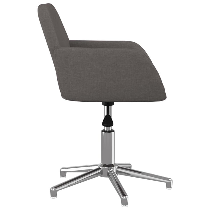 Scaun de birou pivotant, gri închis, material textil - WALTI WALTI