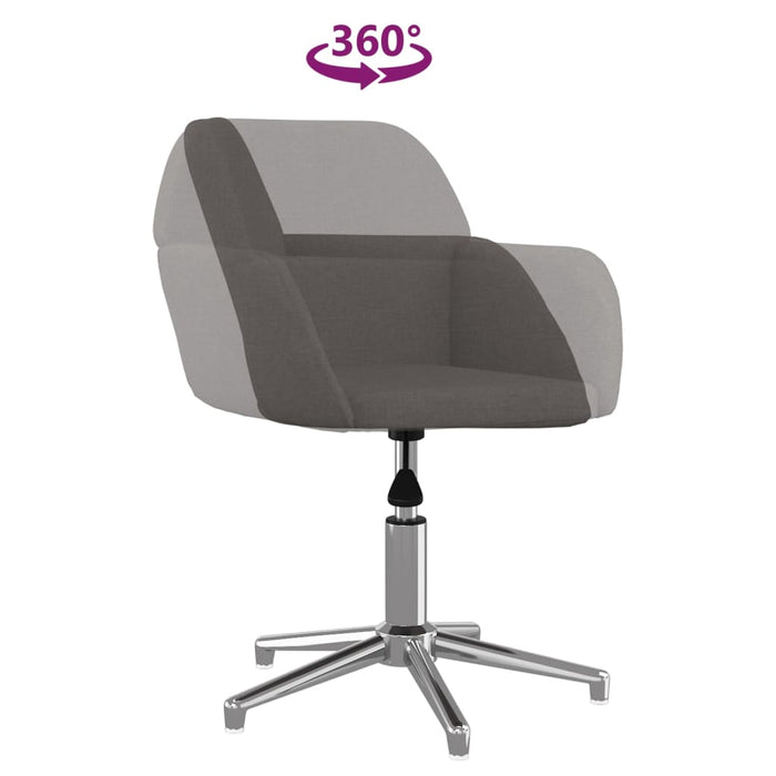 Scaun de birou pivotant, gri închis, material textil - WALTI WALTI