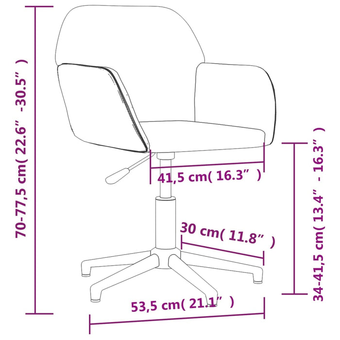 Scaun de birou pivotant, gri închis, material textil - WALTI WALTI