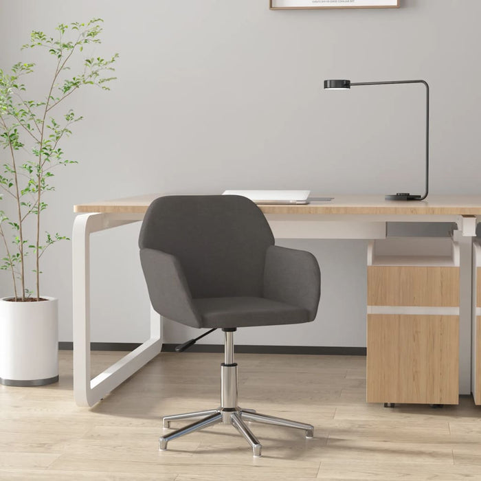Scaun de birou pivotant, gri închis, material textil - WALTI WALTI