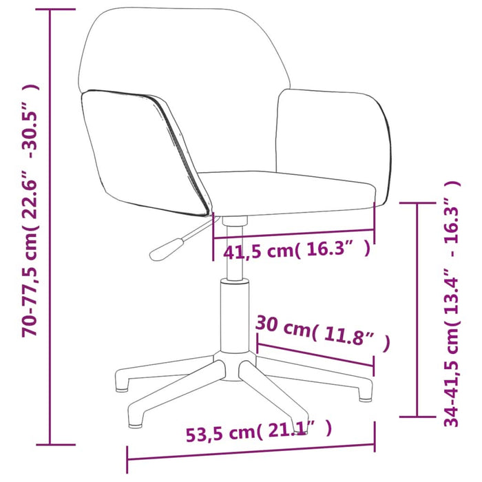 Scaun de birou pivotant, negru, material textil - WALTI WALTI