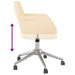 Scaun de birou pivotant, crem, material textil - WALTI WALTI