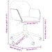 Scaun de birou pivotant, crem, material textil - WALTI WALTI