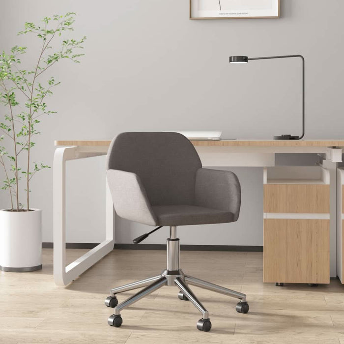 Scaun de birou pivotant, gri închis, material textil - WALTI WALTI