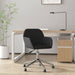 Scaun de birou pivotant, negru, material textil - WALTI WALTI