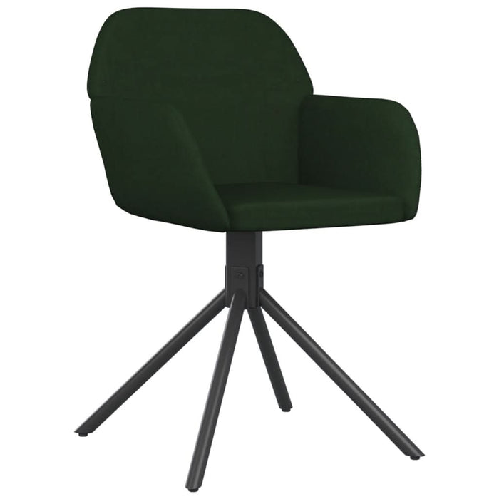 Scaune de bucătărie pivotante, 2 buc., verde închis, catifea - WALTI WALTI