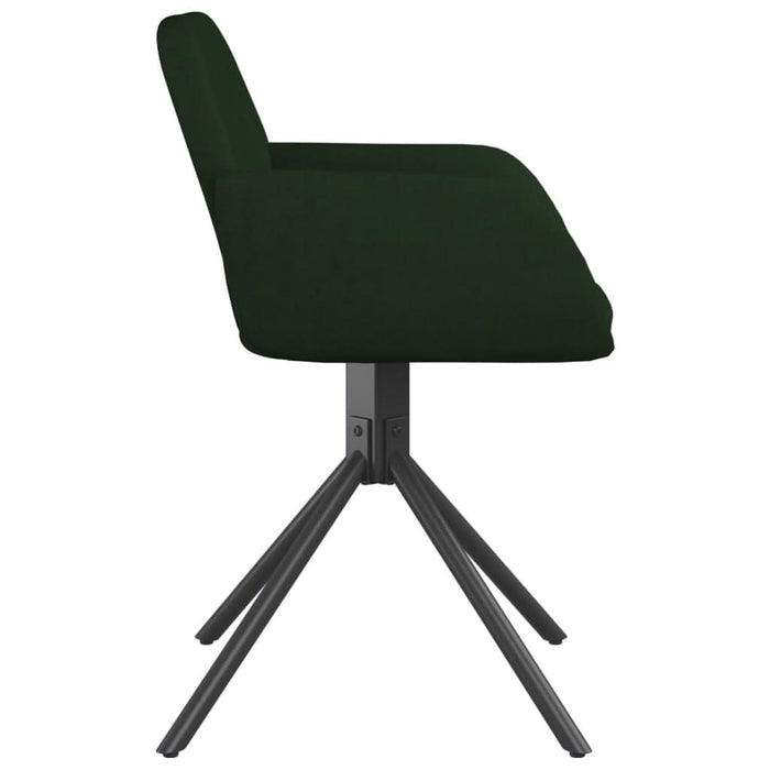 Scaune de bucătărie pivotante, 2 buc., verde închis, catifea - WALTI WALTI