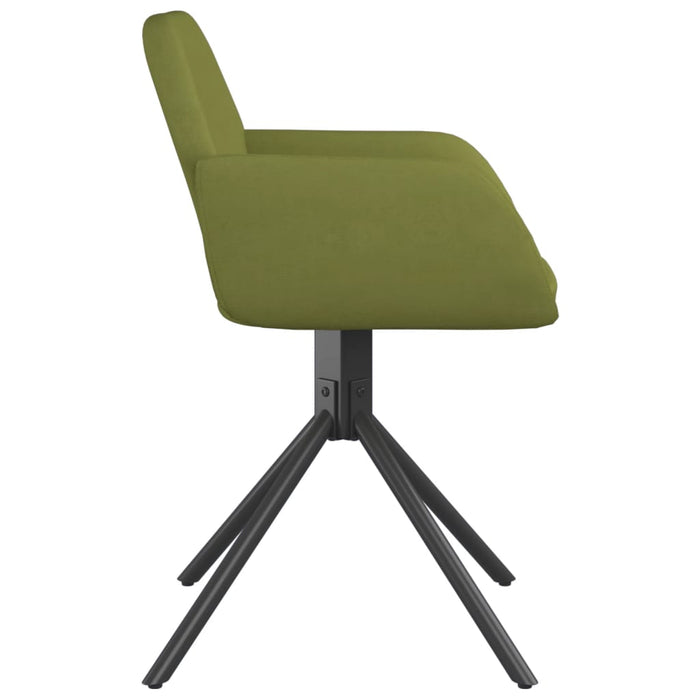 Scaune de bucătărie pivotante, 2 buc., verde deschis, catifea - WALTI WALTI