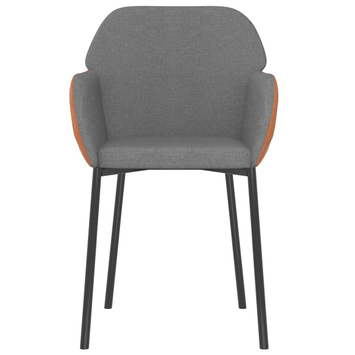 Scaune bucătărie, 2 buc., gri deschis, textil / piele ecologică - WALTI WALTI