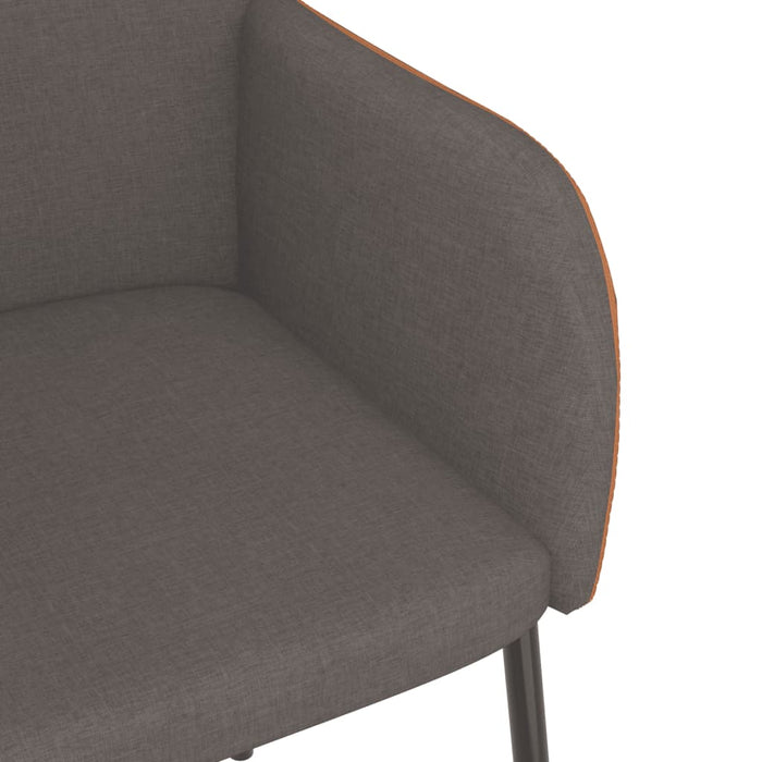 Scaune de bucătărie, 2 buc., gri închis, textil/piele ecologică - WALTI WALTI