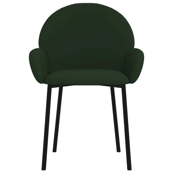 Scaune de bucătărie, 2 buc., verde închis, catifea - WALTI WALTI