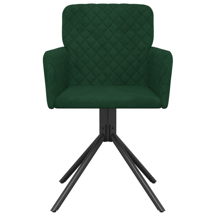 Scaune de bucătărie pivotante, 2 buc., verde închis, catifea - WALTI WALTI