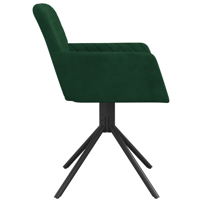 Scaune de bucătărie pivotante, 2 buc., verde închis, catifea - WALTI WALTI