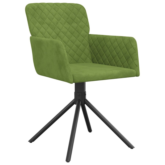 Scaune de bucătărie pivotante, 2 buc., verde deschis, catifea - WALTI WALTI