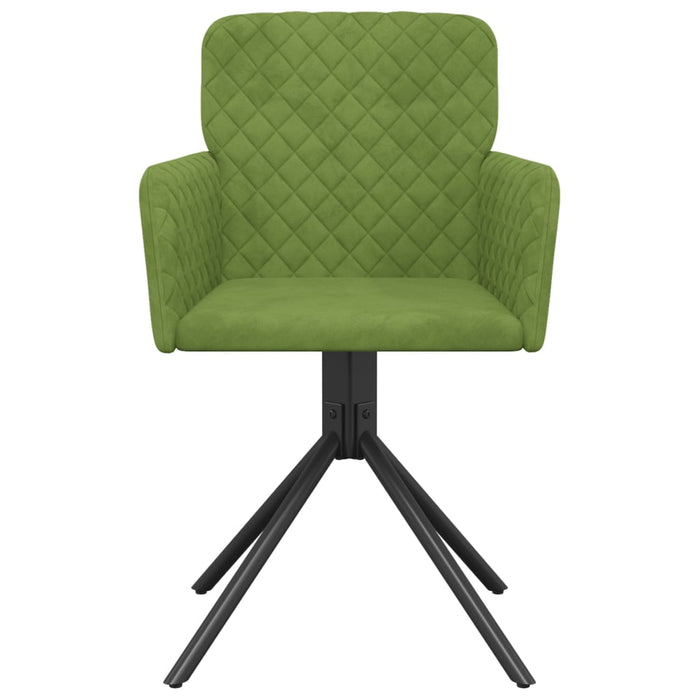 Scaune de bucătărie pivotante, 2 buc., verde deschis, catifea - WALTI WALTI
