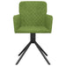 Scaune de bucătărie pivotante, 2 buc., verde deschis, catifea - WALTI WALTI