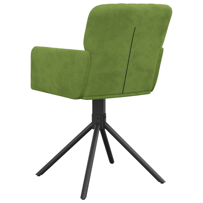 Scaune de bucătărie pivotante, 2 buc., verde deschis, catifea - WALTI WALTI