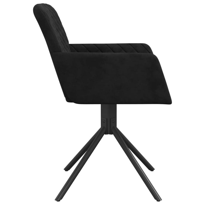 Scaune de bucătărie pivotante, 2 buc., negru, catifea - WALTI WALTI
