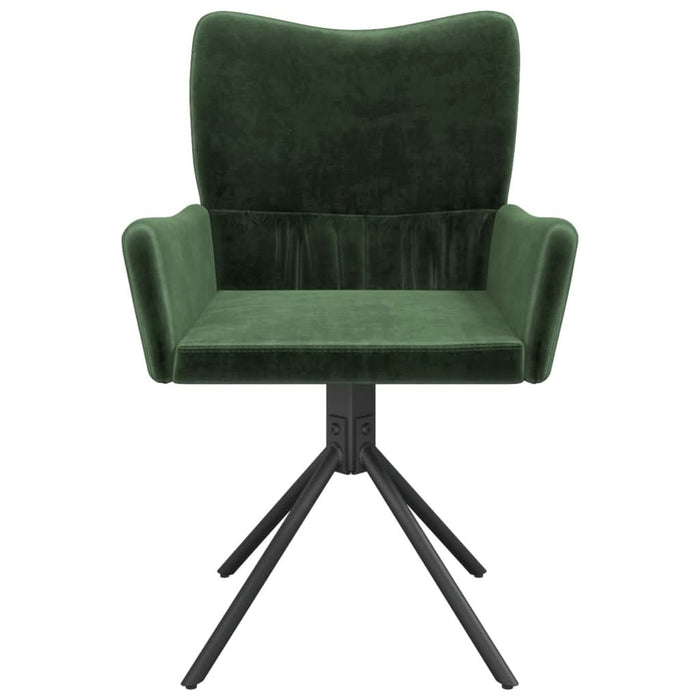 Scaune de bucătărie pivotante, 2 buc., verde închis, catifea - WALTI WALTI