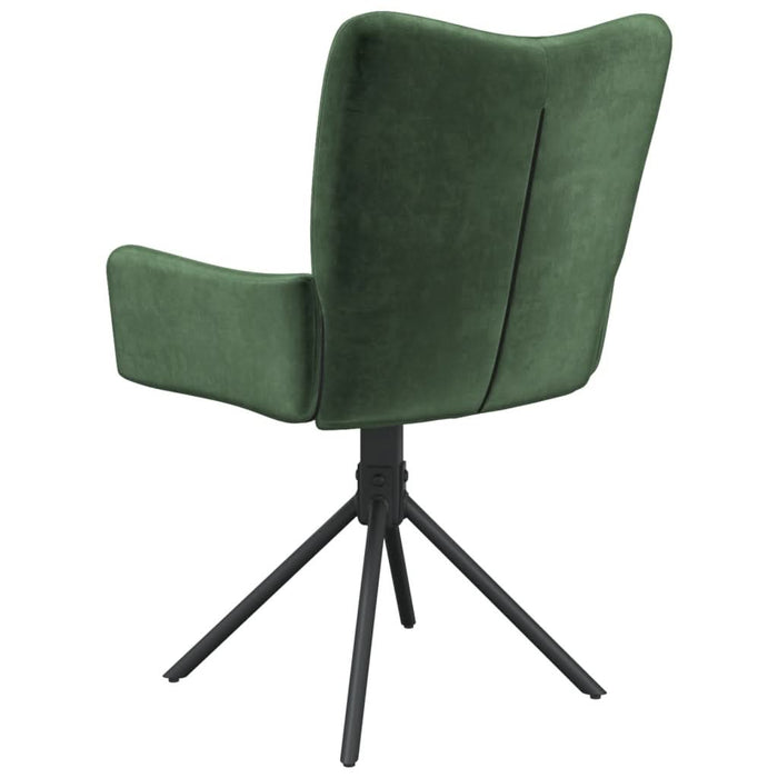 Scaune de bucătărie pivotante, 2 buc., verde închis, catifea - WALTI WALTI