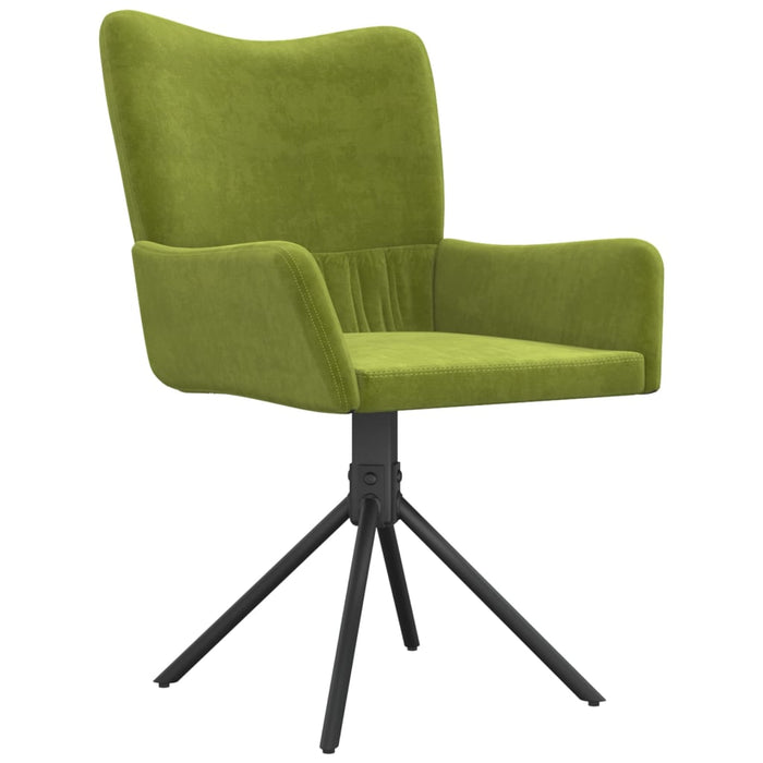 Scaune de bucătărie pivotante, 2 buc., verde deschis, catifea - WALTI WALTI