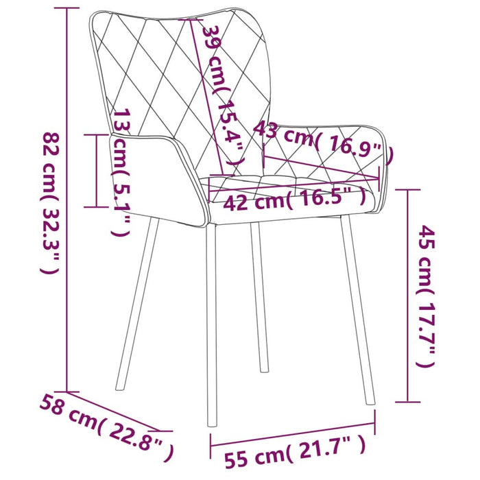 Scaune de bucătărie, 2 buc., crem, material textil - WALTI WALTI