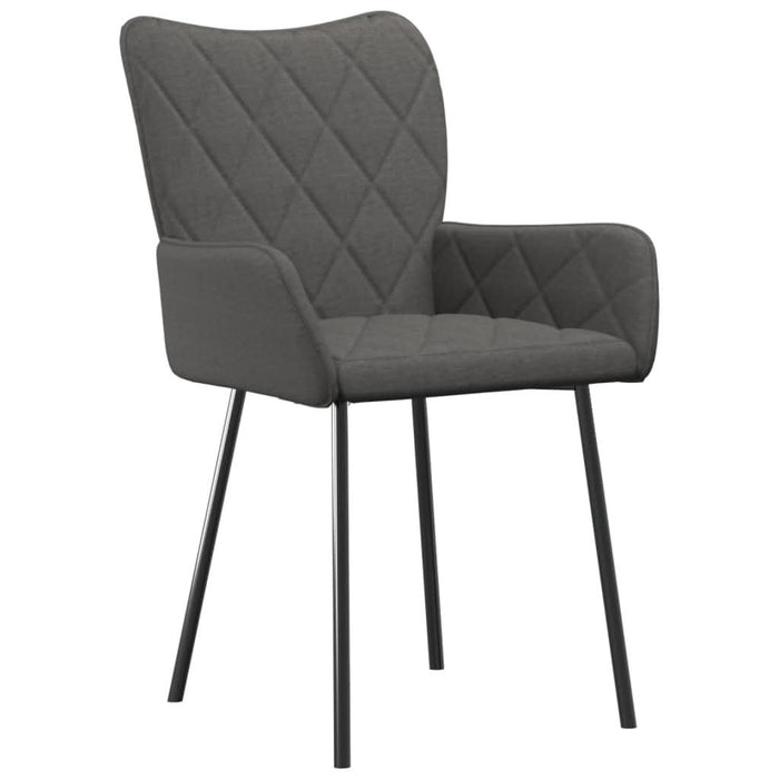 Scaune de bucătărie, 2 buc., gri închis, material textil - WALTI WALTI