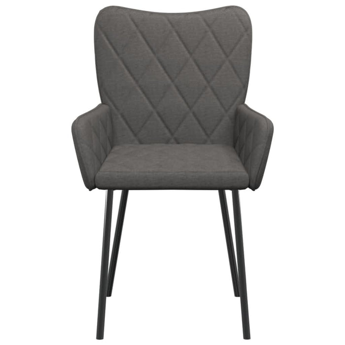 Scaune de bucătărie, 2 buc., gri închis, material textil - WALTI WALTI