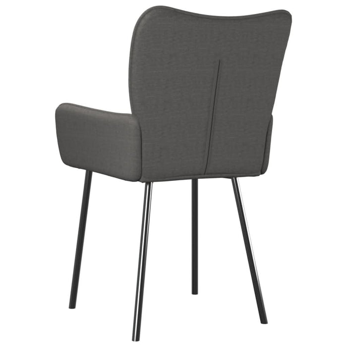 Scaune de bucătărie, 2 buc., gri închis, material textil - WALTI WALTI