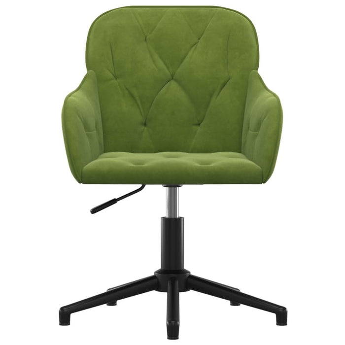 Scaun de birou pivotant, verde deschis, catifea - WALTI WALTI