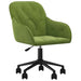Scaun de birou pivotant, verde deschis, catifea - WALTI WALTI