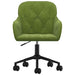 Scaun de birou pivotant, verde deschis, catifea - WALTI WALTI
