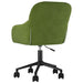 Scaun de birou pivotant, verde deschis, catifea - WALTI WALTI