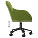 Scaun de birou pivotant, verde deschis, catifea - WALTI WALTI