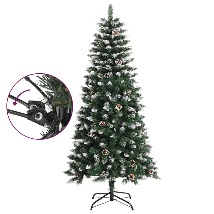 Brad de Crăciun artificial cu suport, verde, 120 cm, PVC WALTI