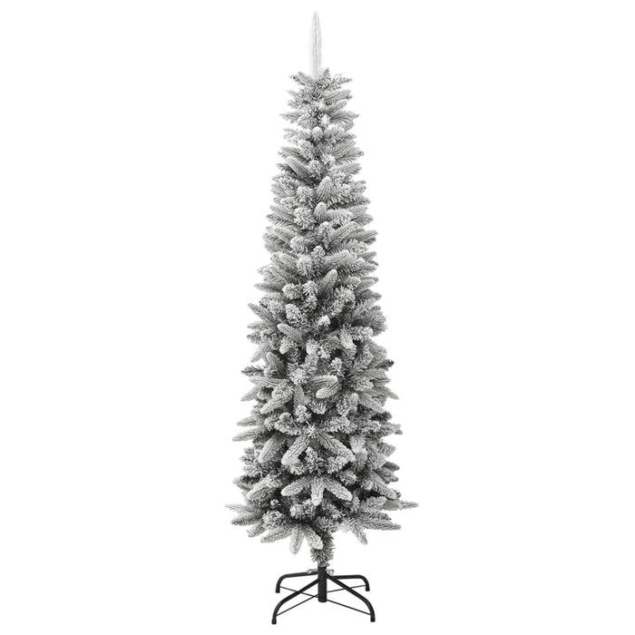 Brad de Crăciun artificial slim cu zăpadă pufoasă 180 cm PVC&PE - WALTI WALTI