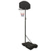 Suport cu coș de baschet, negru, 216-250 cm, polietilenă - WALTI WALTI